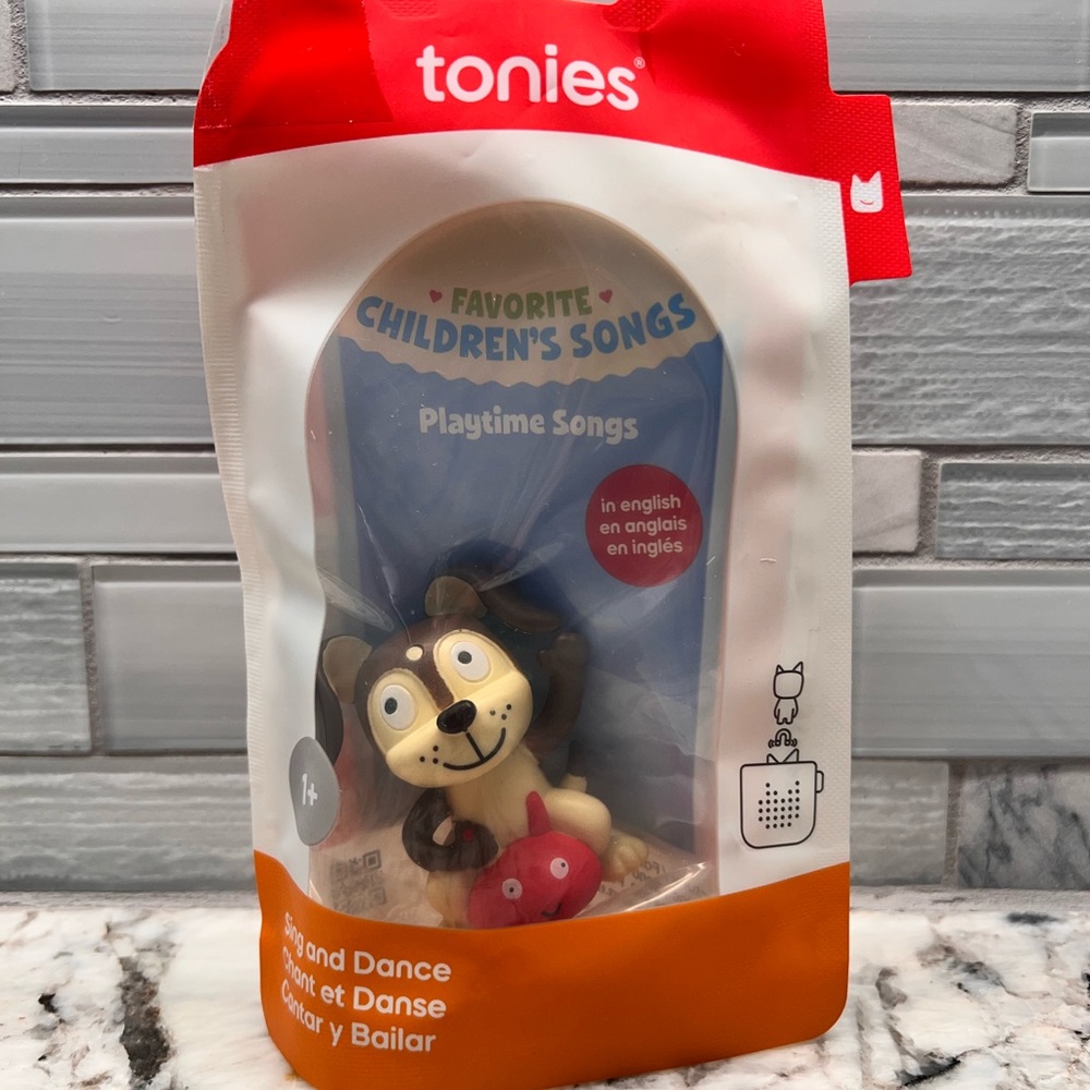 Tonies Playtime Songs Learning Toy - Brown and Red
